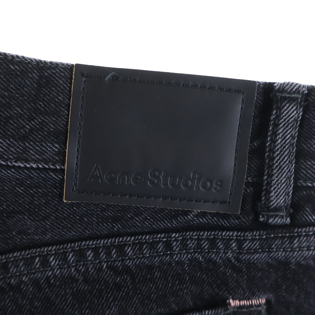 Acne Studios(アクネ ストゥディオズ) ウォッシュデニム パンツ コットン ブラック レディース