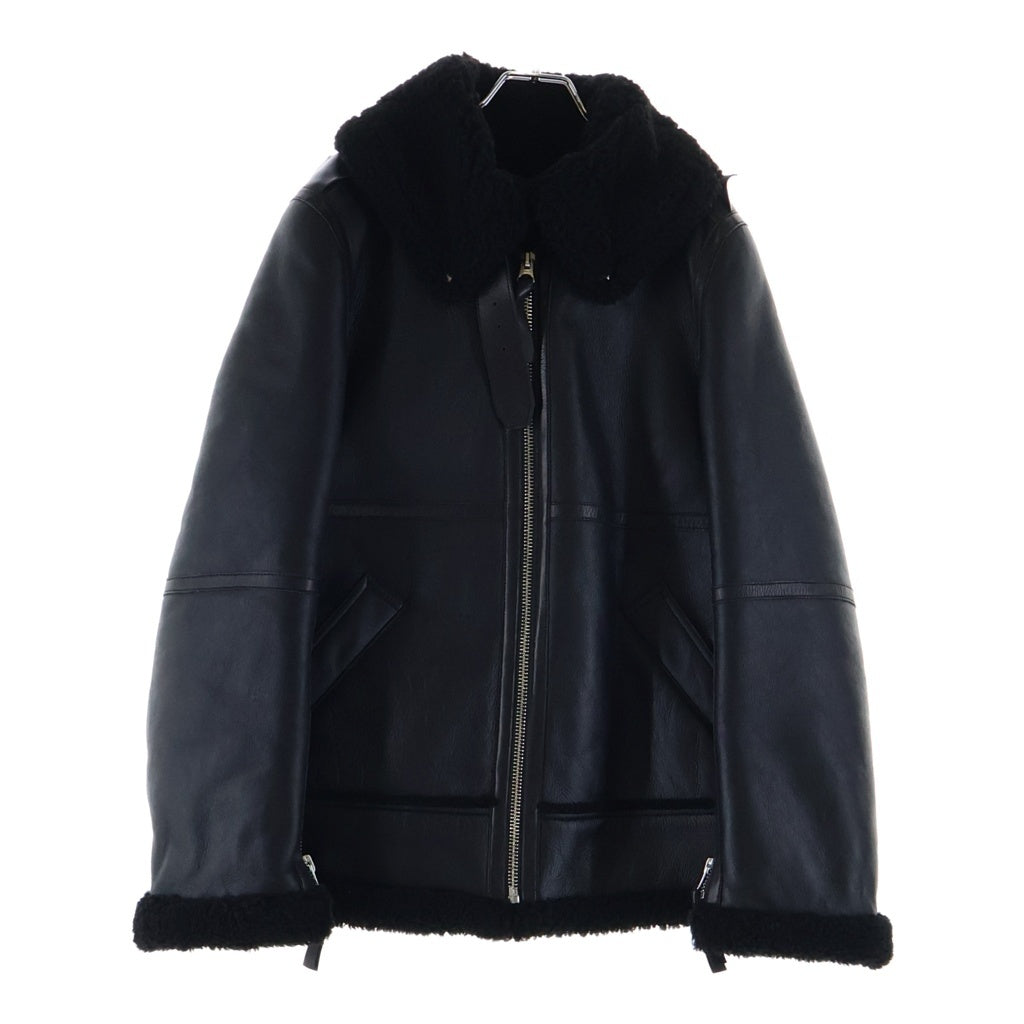 Acne Studios(アクネ ストゥディオズ) ムートンジャケット ボア レザー ブラック レディース
