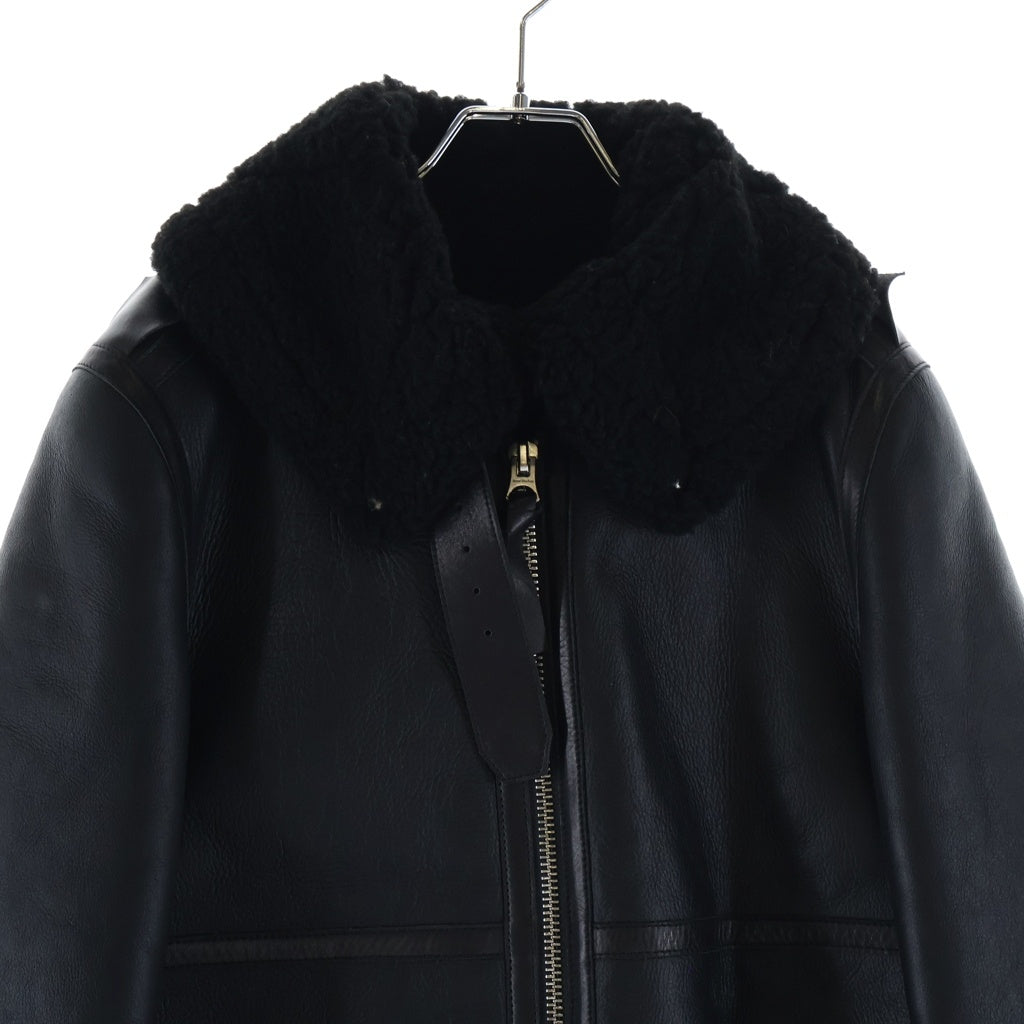 Acne Studios(アクネ ストゥディオズ) ムートンジャケット ボア レザー ブラック レディース