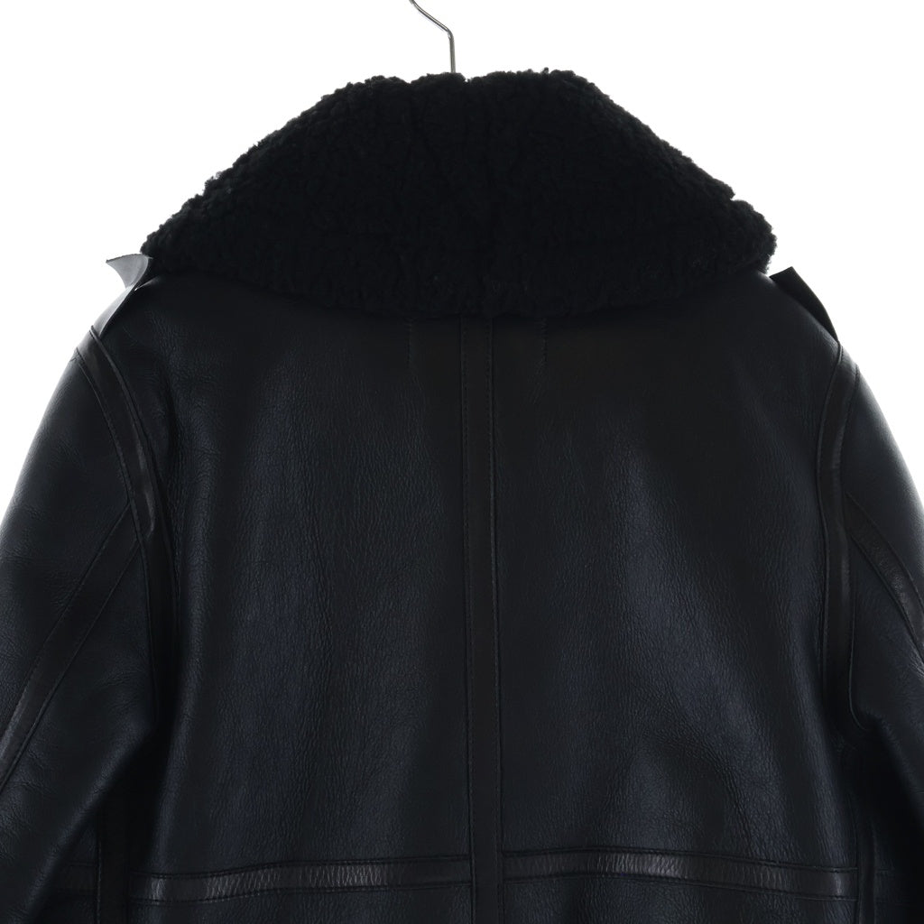 Acne Studios(アクネ ストゥディオズ) ムートンジャケット ボア レザー ブラック レディース