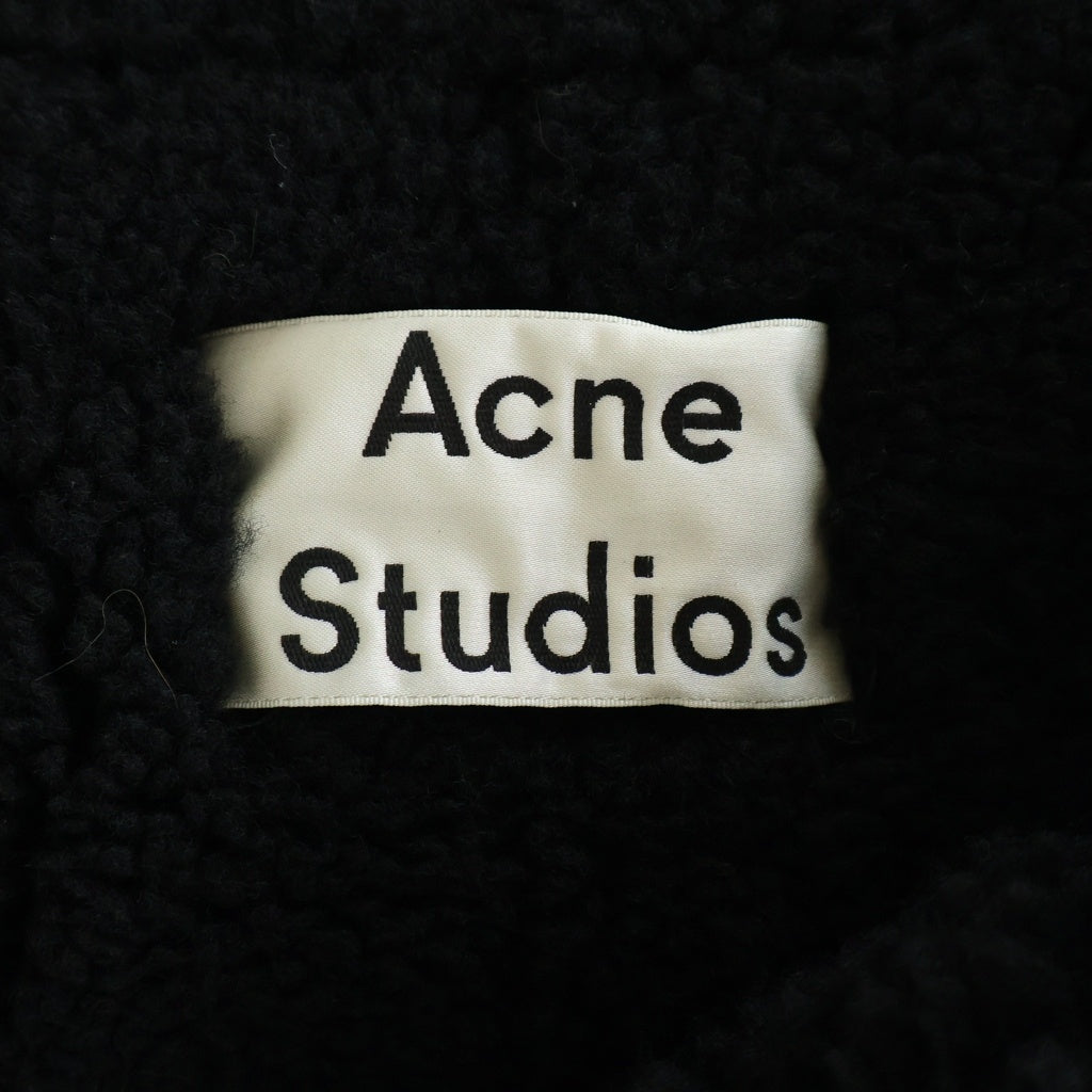 Acne Studios(アクネ ストゥディオズ) ムートンジャケット ボア レザー ブラック レディース