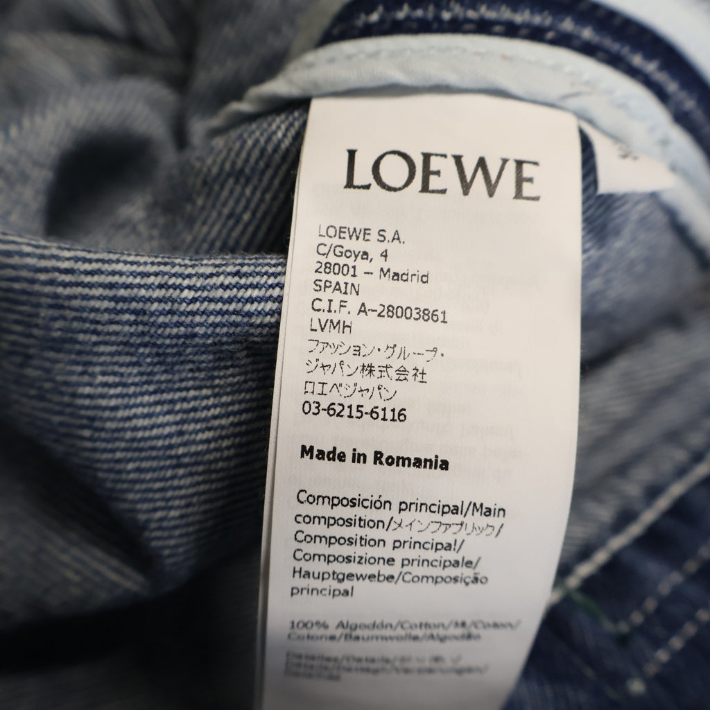 LOEWE(ロエベ) Paula's ibiza パウラズ イビザ ジャケット パッチワーク アウター ライトブルー レディース