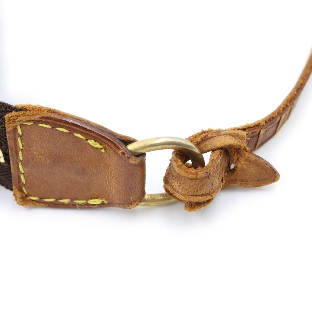 LOUIS VUITTON(ルイヴィトン) モノグラム ポシェットアクセソワール ハンドバッグ ポーチ ケース ブラウン レザー×PVC M51980 ゴールド金具 レディース