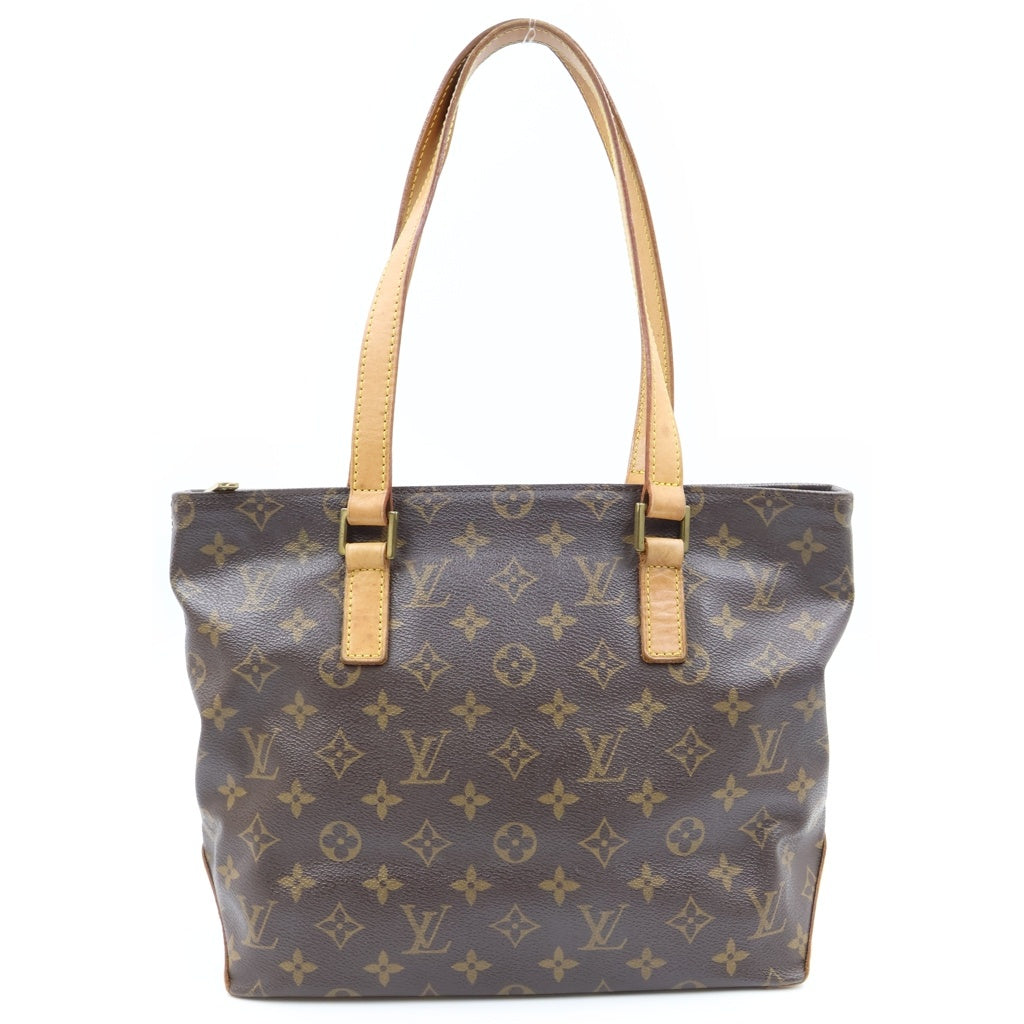 LOUIS VUITTON(ルイヴィトン) モノグラム カバピアノ トートバッグ ハンドバッグ ブラウン レザー×PVC M51148 ゴールド金具 レディース