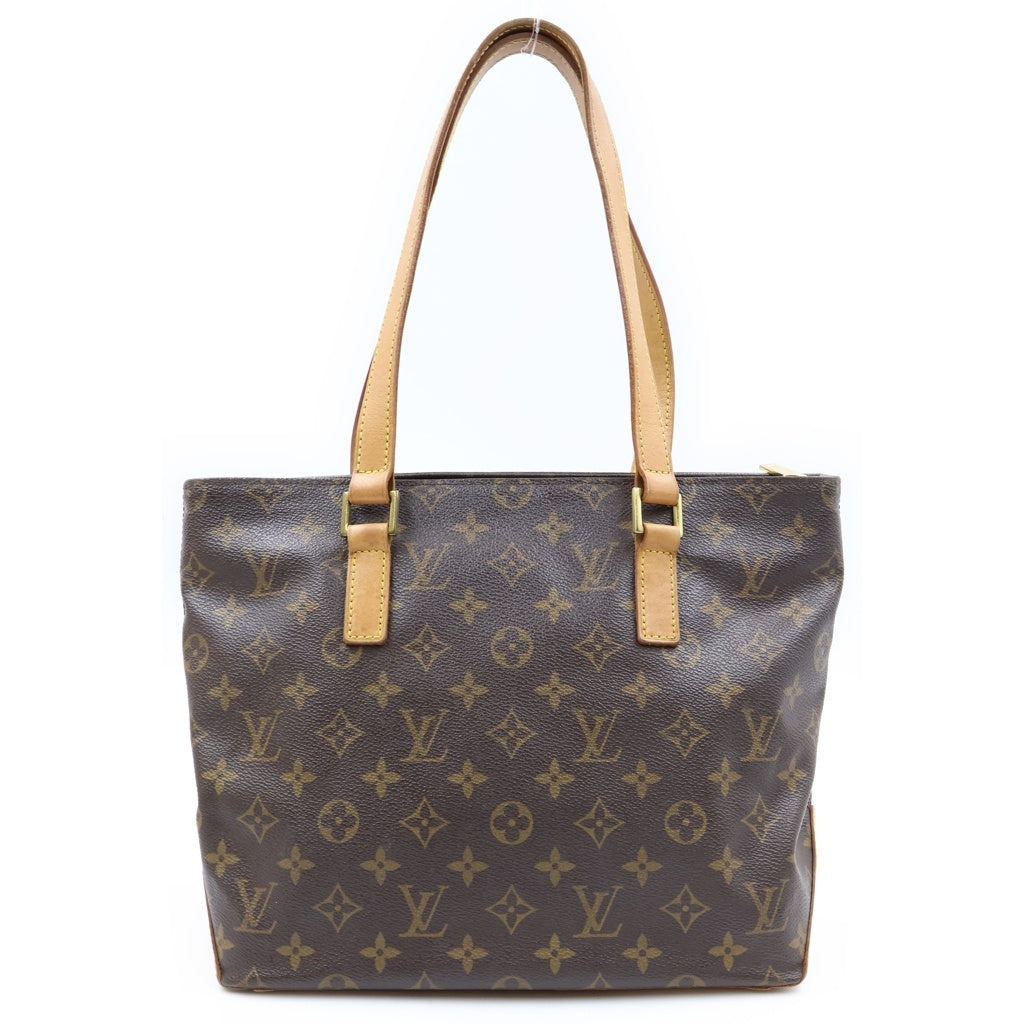 LOUIS VUITTON(ルイヴィトン) モノグラム カバピアノ トートバッグ ハンドバッグ ブラウン レザー×PVC M51148 ゴールド金具 レディース