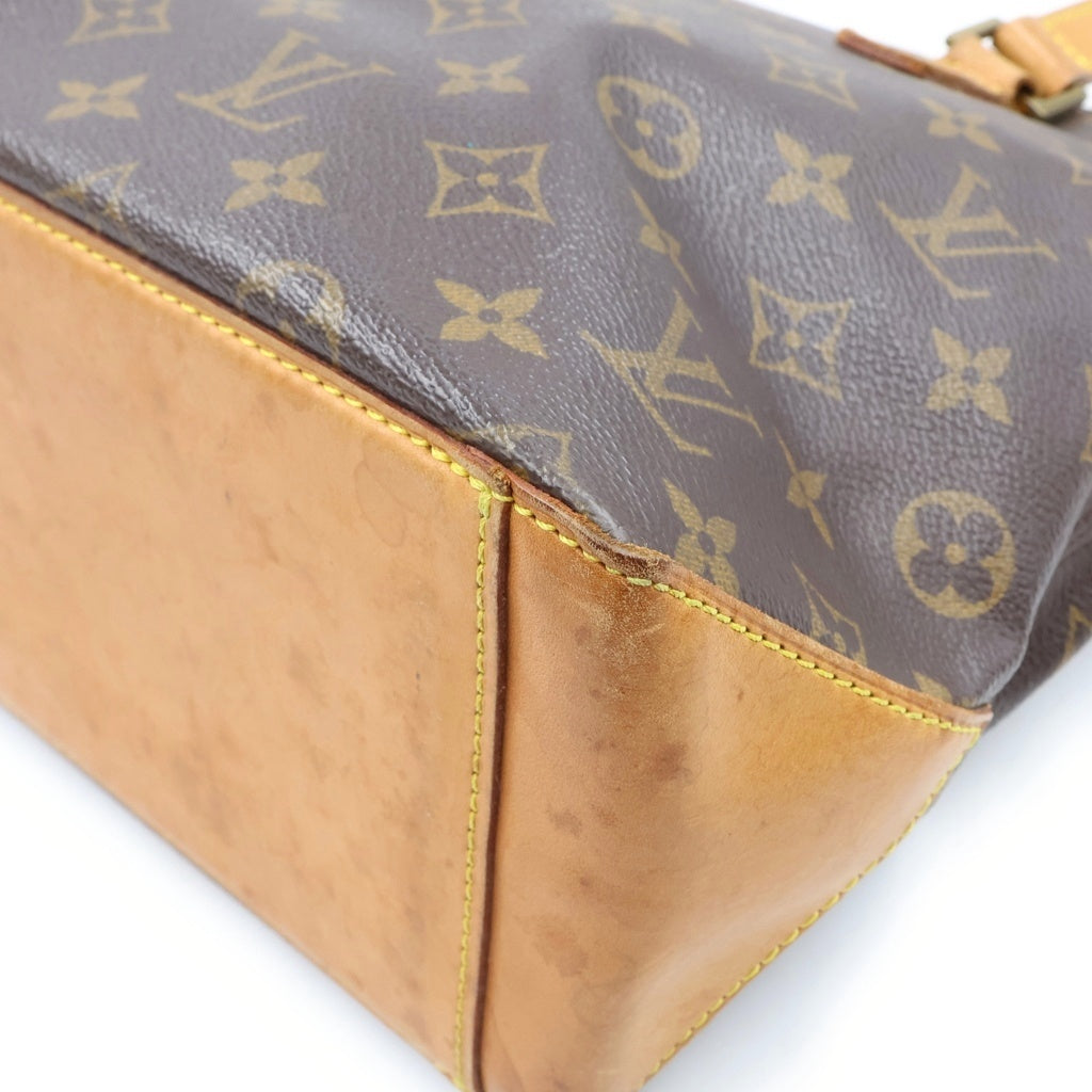 LOUIS VUITTON(ルイヴィトン) モノグラム カバピアノ トートバッグ ハンドバッグ ブラウン レザー×PVC M51148 ゴールド金具 レディース