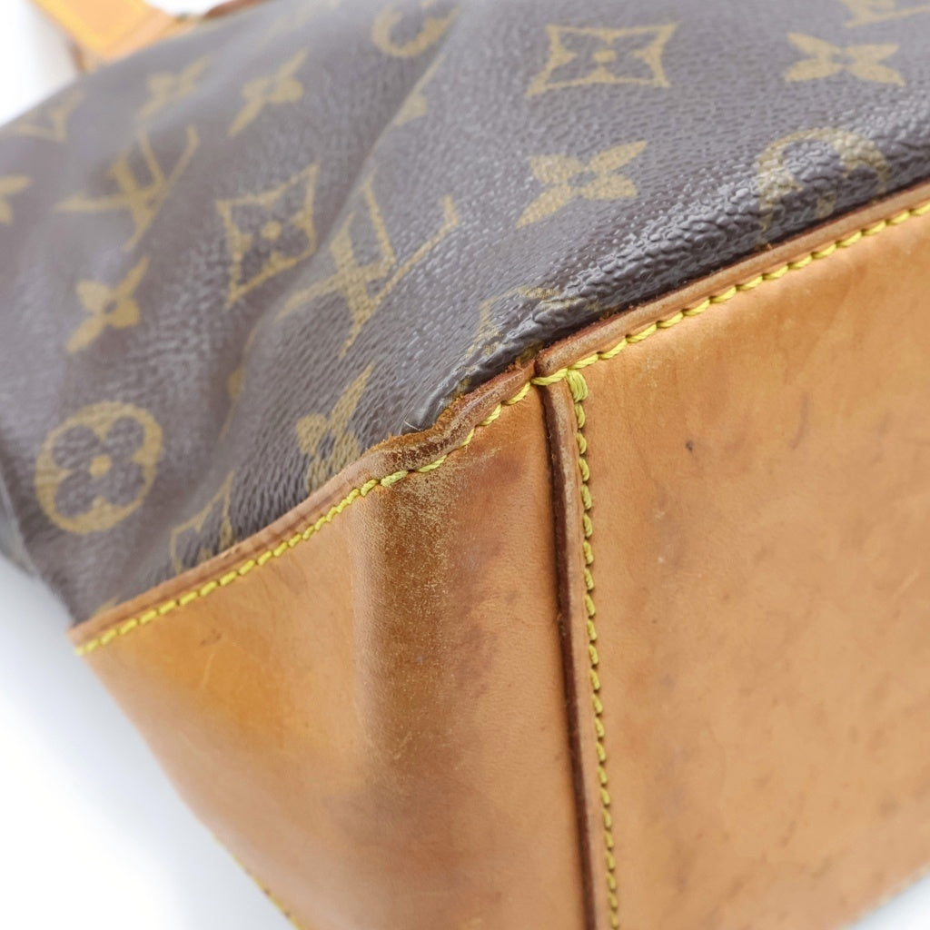 LOUIS VUITTON(ルイヴィトン) モノグラム カバピアノ トートバッグ ハンドバッグ ブラウン レザー×PVC M51148 ゴールド金具 レディース