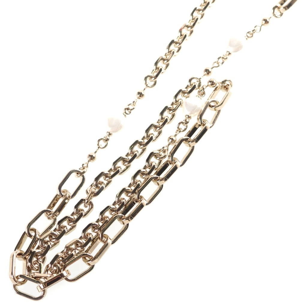 Christian Dior(クリスチャンディオール) マイディオール チェーンショルダーバッグ パテント レザー ピンク ゴールド金具 レディース