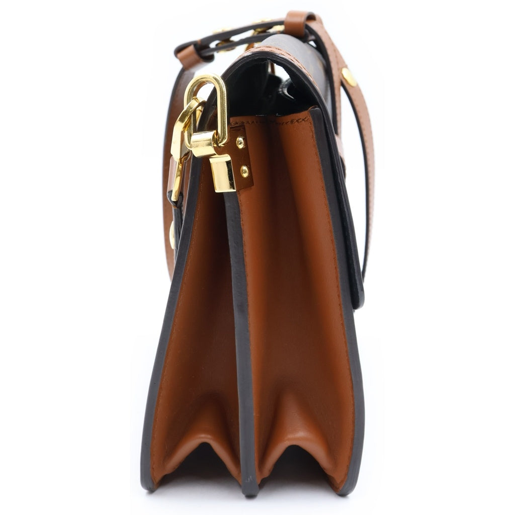 LOUIS VUITTON(ルイヴィトン) モノグラムリバース ドーフィーヌMM PVC レザー ショルダーバッグ ICタイプ ブラウン M45958 レディース