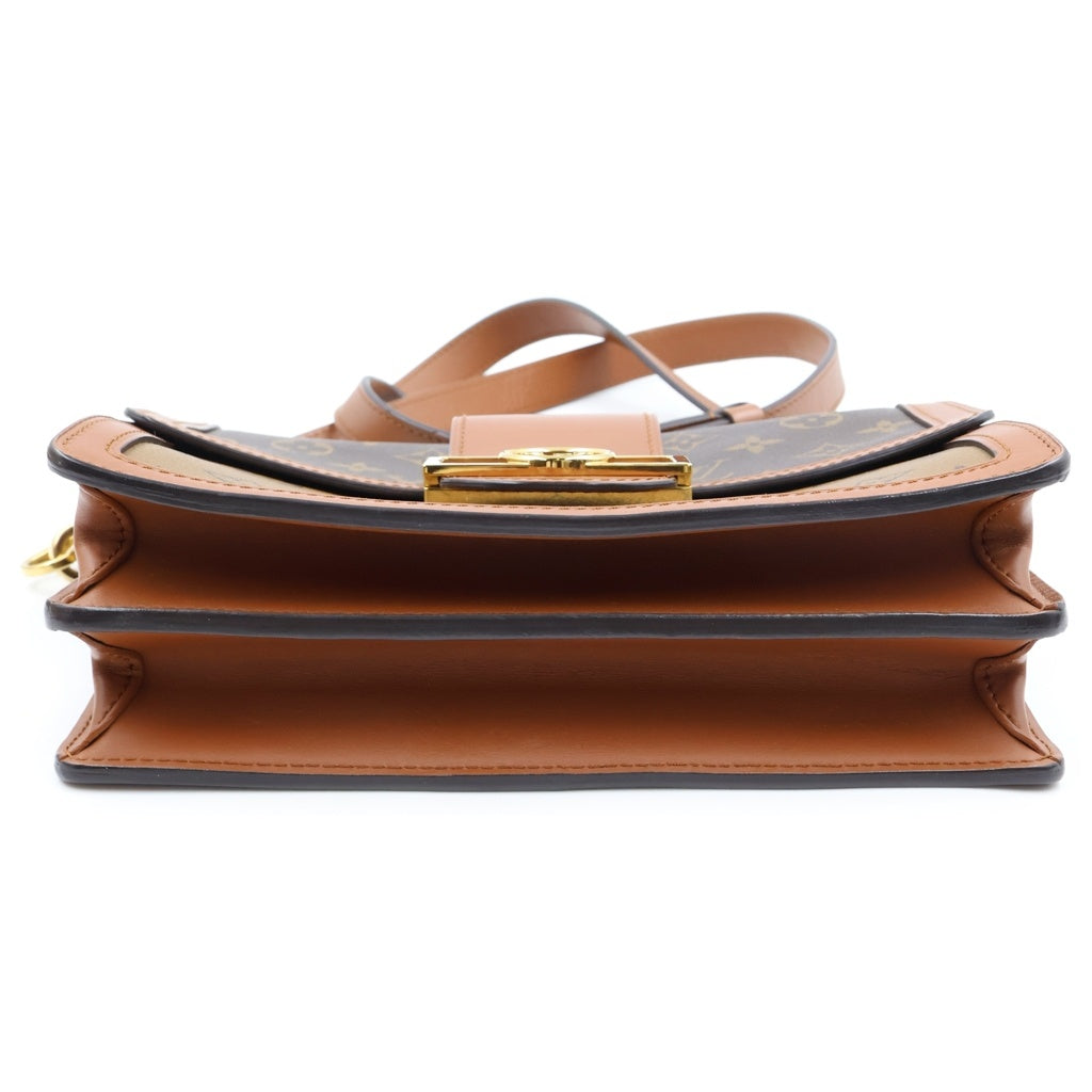 LOUIS VUITTON(ルイヴィトン) モノグラムリバース ドーフィーヌMM PVC レザー ショルダーバッグ ICタイプ ブラウン M45958 レディース