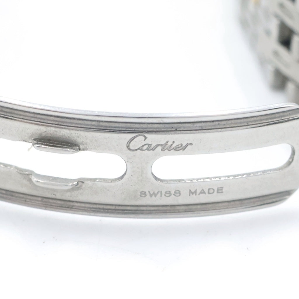 Cartier(カルティエ) パンテール SM 1ROW 1ロウ 腕時計 クォーツ 白文字盤 シルバー/イエローゴールド W25029B5 レディース