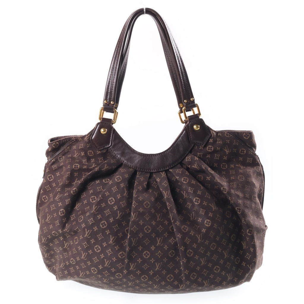LOUIS VUITTON(ルイヴィトン) モノグラム イディール ファンタジー ハンドバッグ トートバッグ ブラウン レザー×キャンバス M40408 ゴールド金具 レディース