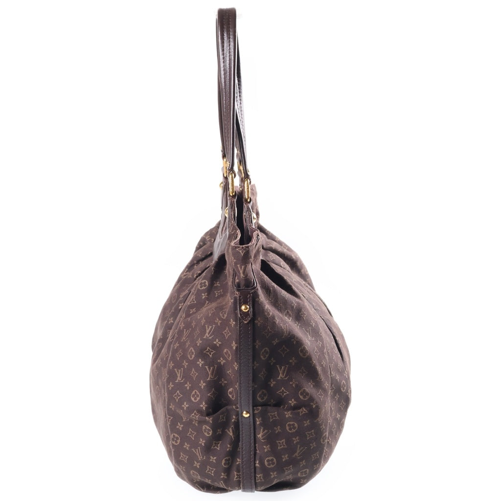 LOUIS VUITTON(ルイヴィトン) モノグラム イディール ファンタジー ハンドバッグ トートバッグ ブラウン レザー×キャンバス M40408 ゴールド金具 レディース