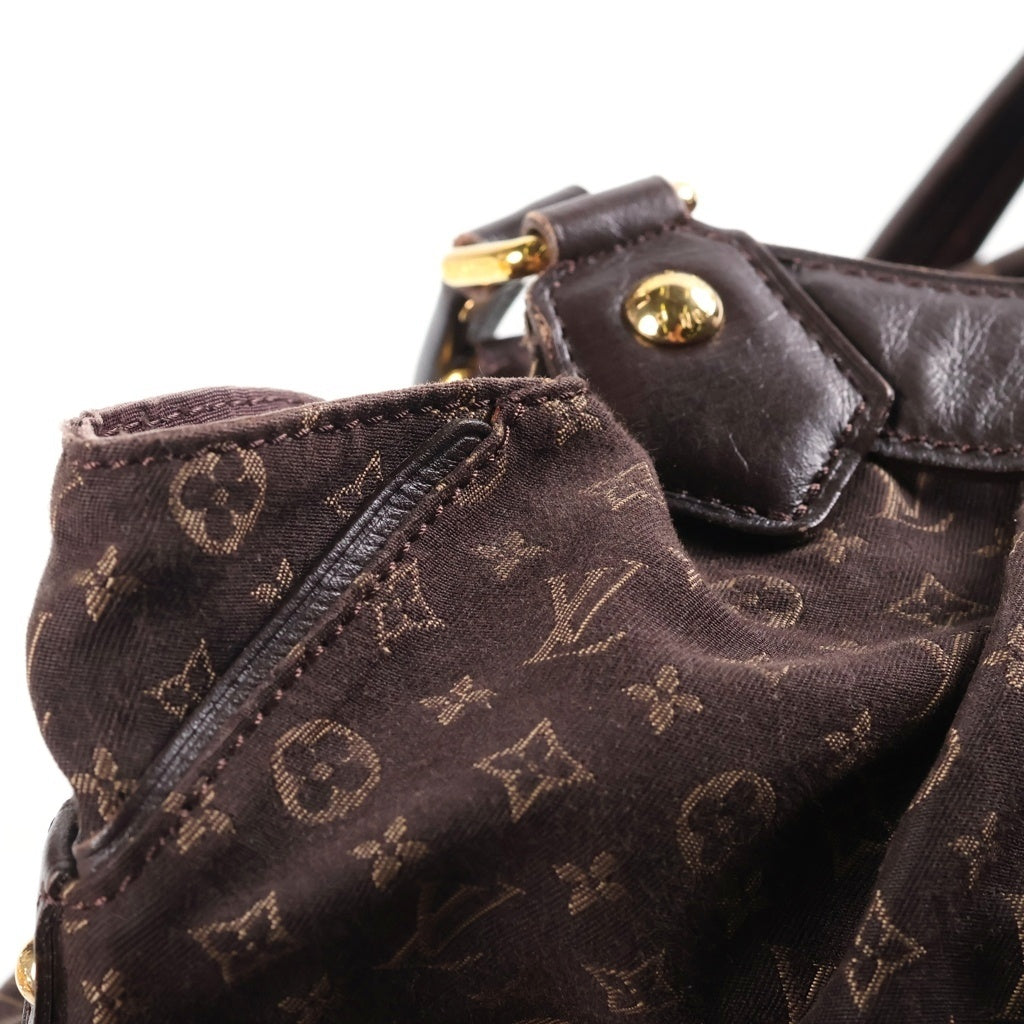 LOUIS VUITTON(ルイヴィトン) モノグラム イディール ファンタジー ハンドバッグ トートバッグ ブラウン レザー×キャンバス M40408 ゴールド金具 レディース