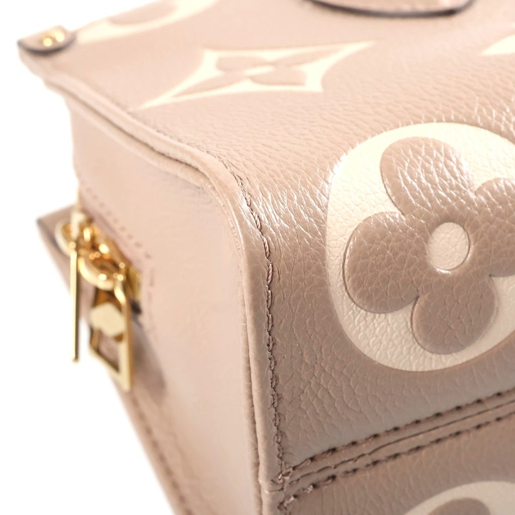 LOUIS VUITTON(ルイヴィトン) モノグラムアンプラント バイカラー オンザゴーEW ハンドバッグ ショルダーバッグ 2WAY ベージュ レザー M23641 レディース