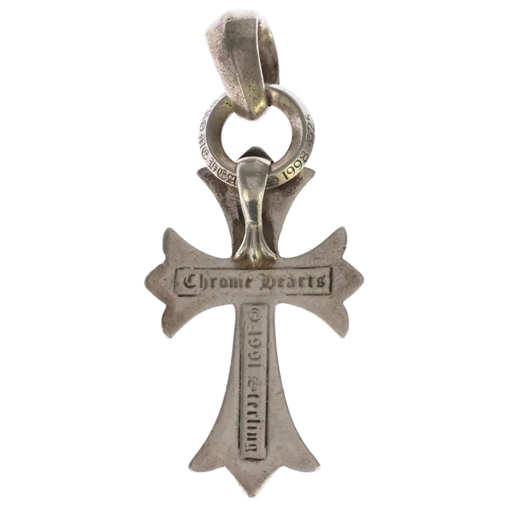 CHROME HEARTS(クロムハーツ) CH CRS SML W/BALE Wベイル スモールCHクロス ペンダントトップ シルバー BCA218