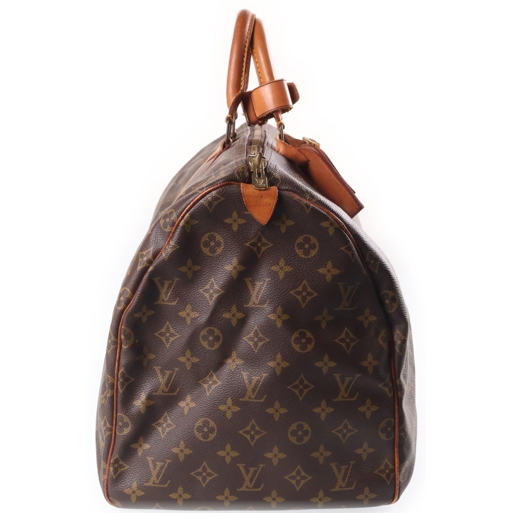 LOUIS VUITTON(ルイヴィトン) モノグラム キーポル55 ボストンバッグ ハンドバッグ PVC×レザー ブラウン M41424
