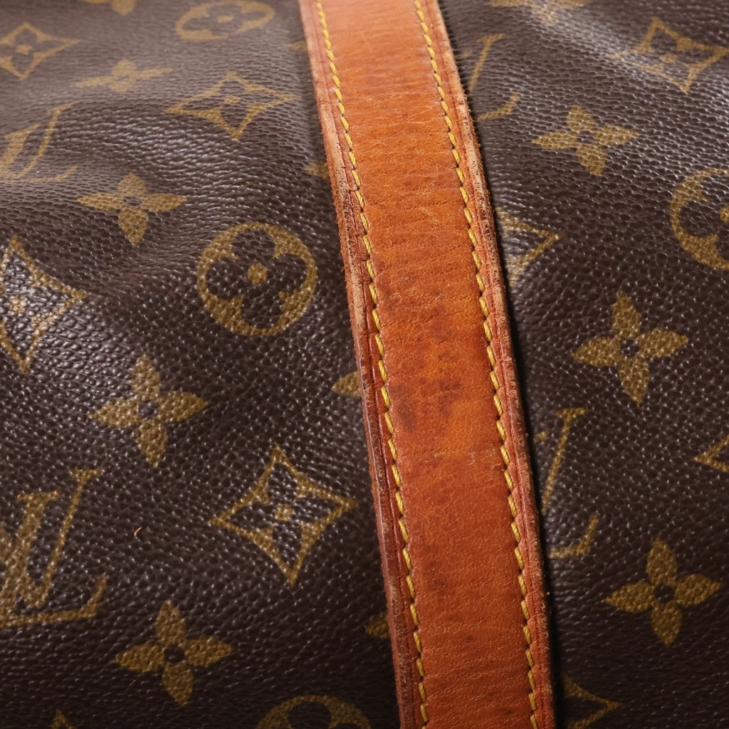 LOUIS VUITTON(ルイヴィトン) モノグラム キーポル55 ボストンバッグ ハンドバッグ PVC×レザー ブラウン M41424