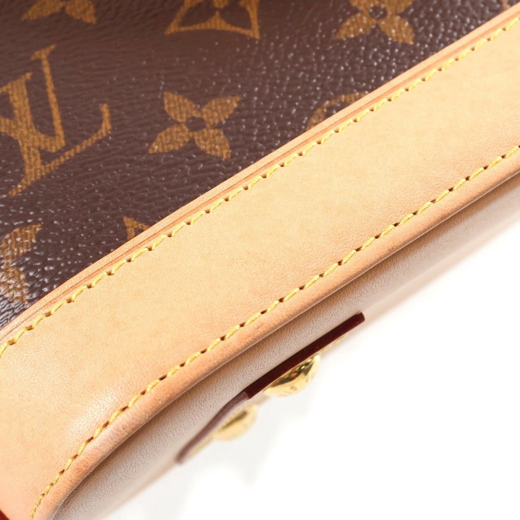 LOUIS VUITTON(ルイヴィトン) モノグラム アルマBB PVC レザー2WAY ハンドバッグ ショルダーバッグ ブラウン M53152 RFID レディース