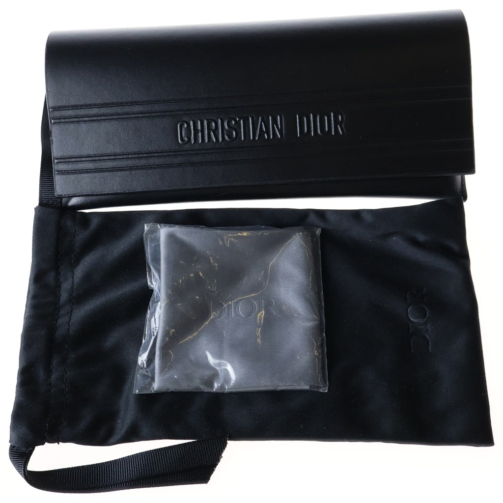 Christian Dior(クリスチャンディオール) DiorGlow ディオールグロー CDロゴ スクエアフレーム サングラス アイウェア 54□18-140 ブラック レディース