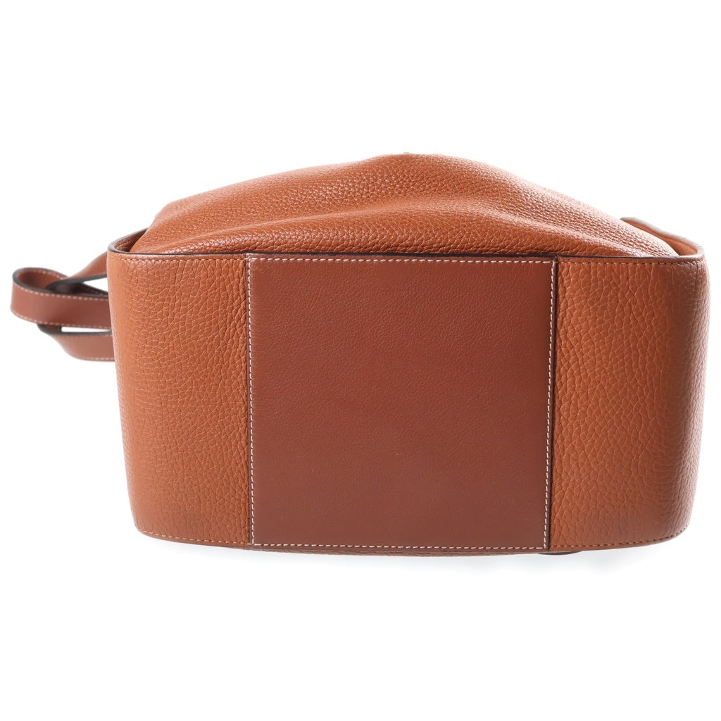 LOEWE(ロエベ) ハンモックミニ 2WAYショルダーバッグ ハンドバッグ ブラウン レザー ゴールド金具 レディース