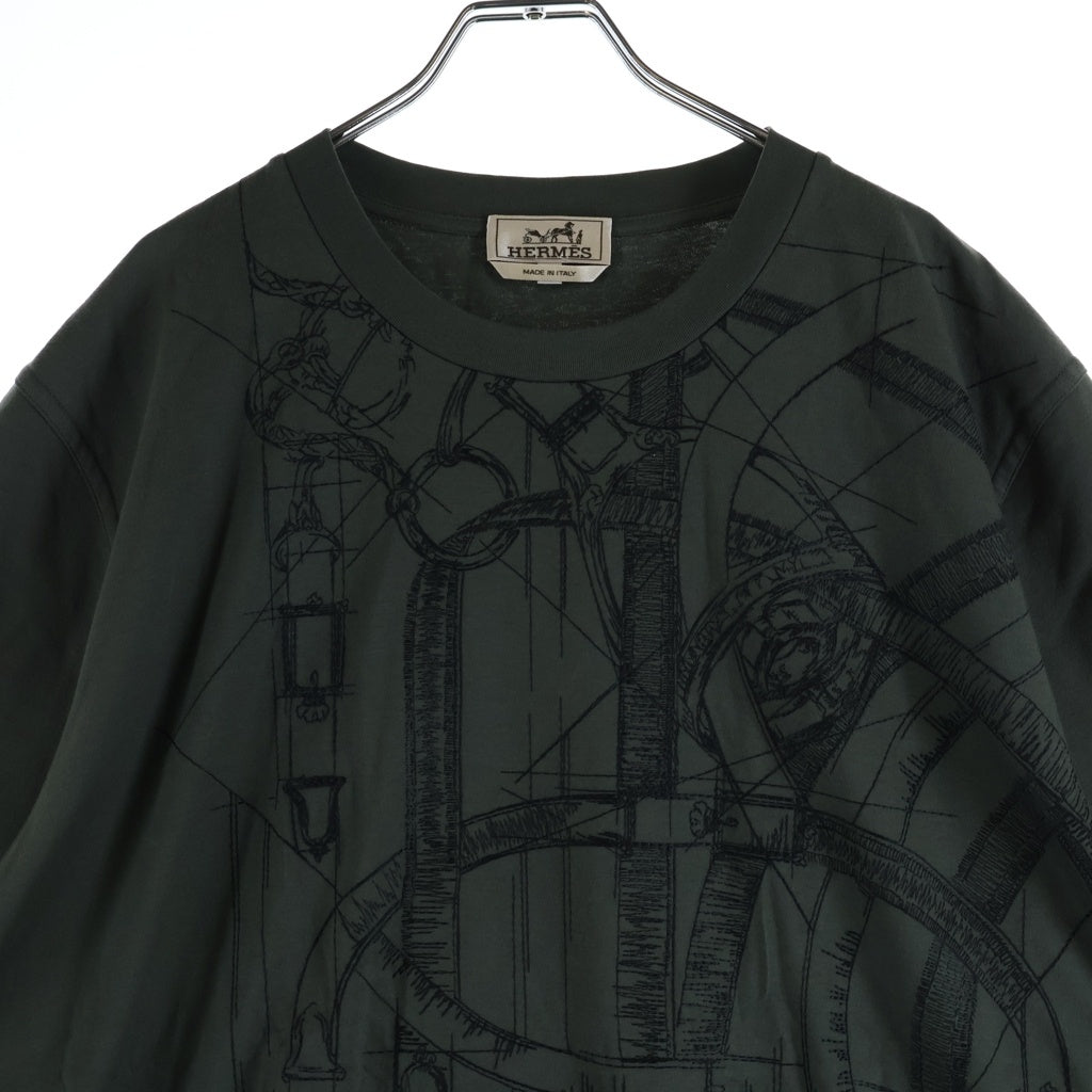 HERMES(エルメス) カヴァルカドゥール・グリフォネ Tシャツ カットソー グリーン #XXL