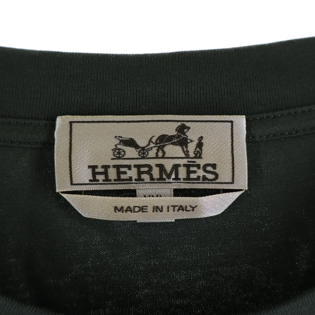 HERMES(エルメス) カヴァルカドゥール・グリフォネ Tシャツ カットソー グリーン #XXL