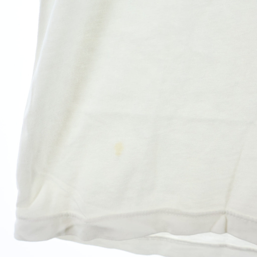 CHROME HEARTS(クロムハーツ) CH POLO S/S BSフレアロジウムボタン CHロゴプリント 半袖ポロシャツ ホワイト