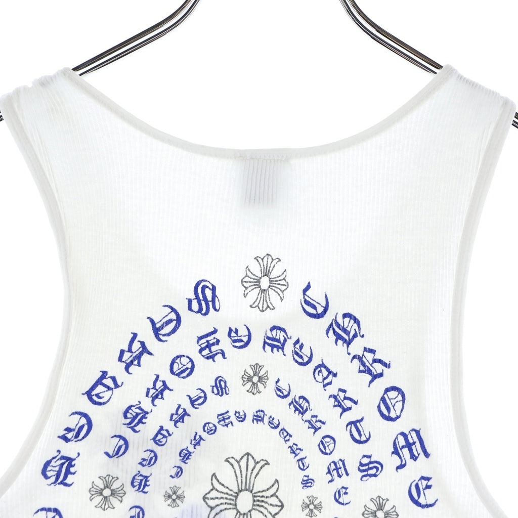 CHROME HEARTS(クロムハーツ) CHプラスロゴプリント タンクトップ ホワイト レディース