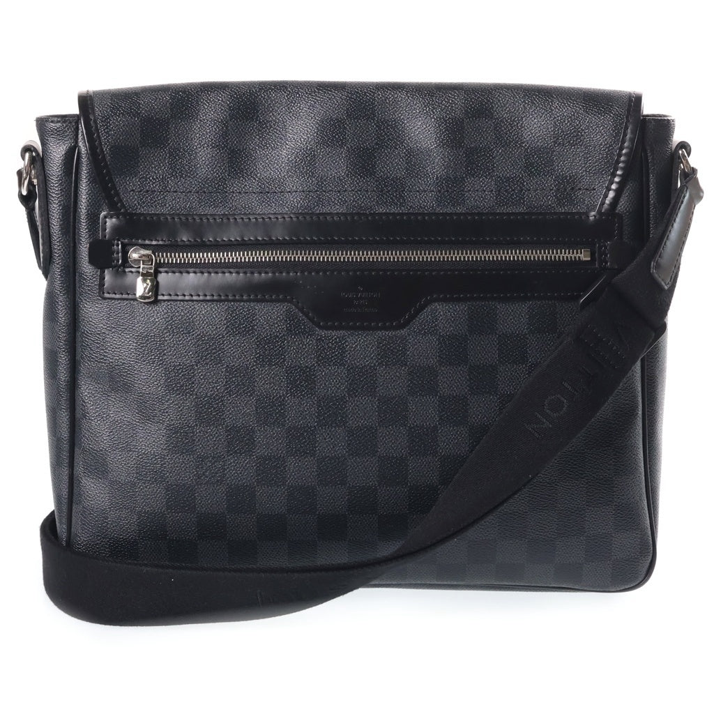 LOUIS VUITTON(ルイヴィトン) グラフィット ダニエルGM ショルダーバッグ メッセンジャーバッグ ブラック PVC×レザー N58033