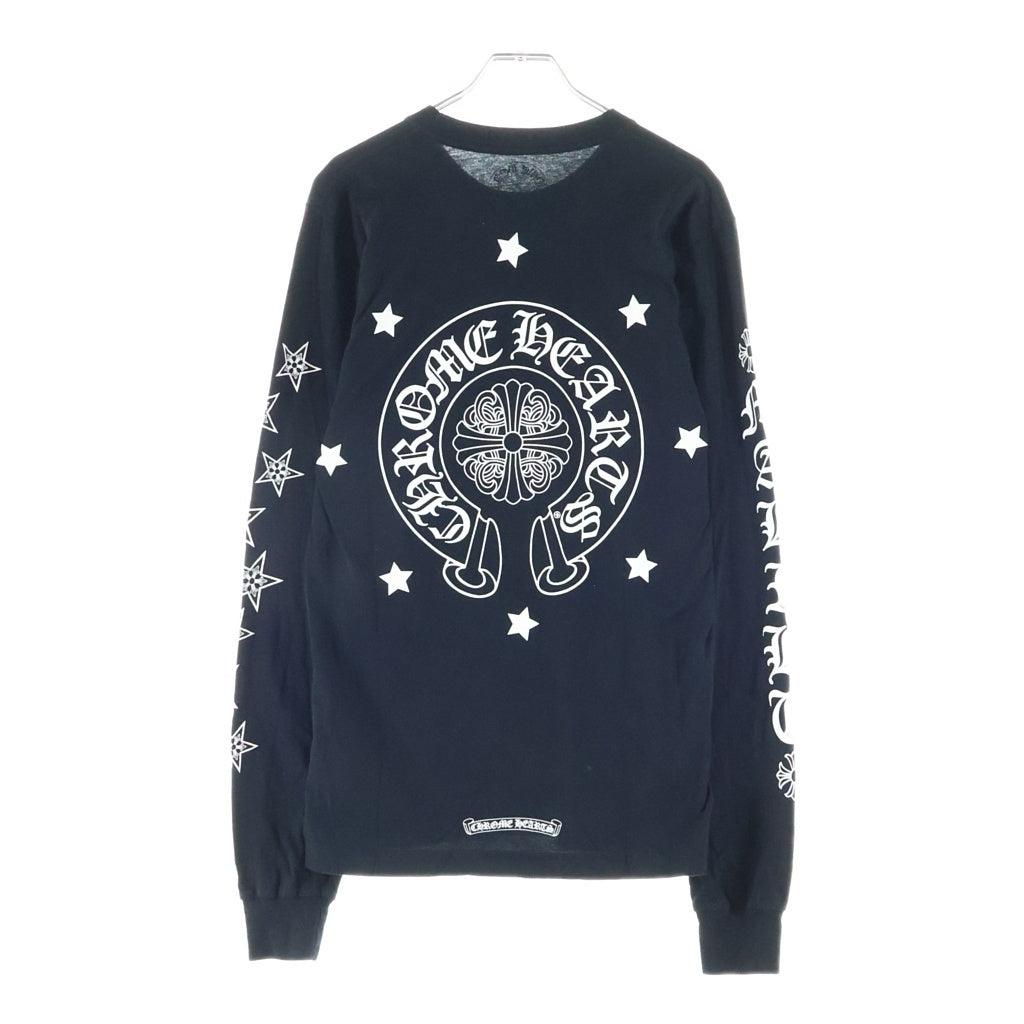 CHROME HEARTS(クロムハーツ) バックホースシュースターTシャツ カットソー ブラック #S