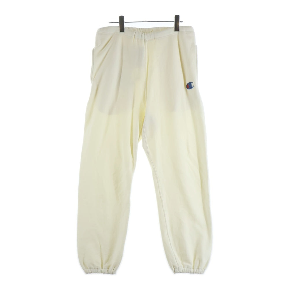 CHAMPION(チャンピオン) ×UNDERCOVER アンダーカバー ロゴパッチ イージースウェットジョガーパンツ ホワイト C8-B205