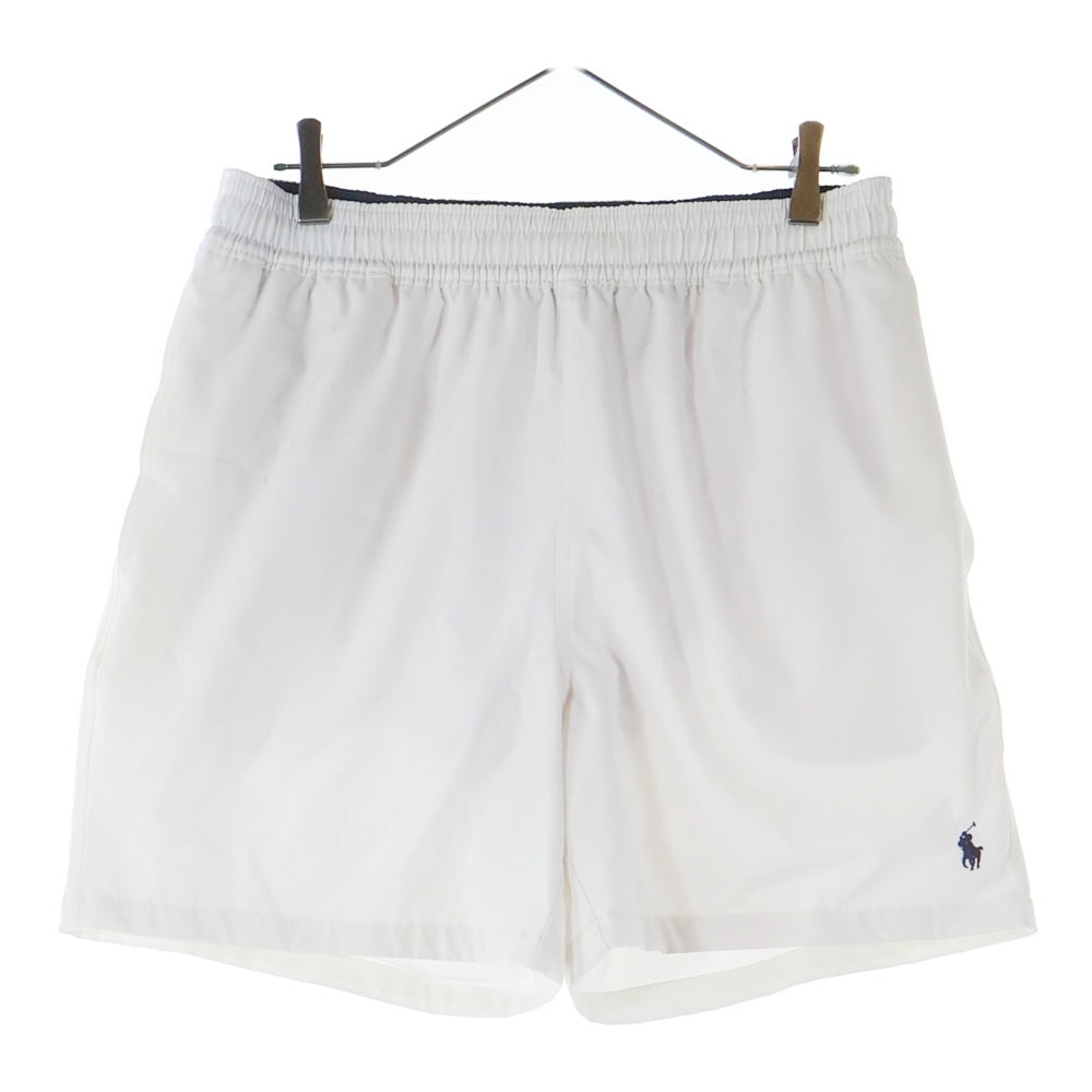 POLO RALPH LAUREN(ポロラルフローレン) ロゴ刺繍 ナイロン ハーフパンツ ホワイト