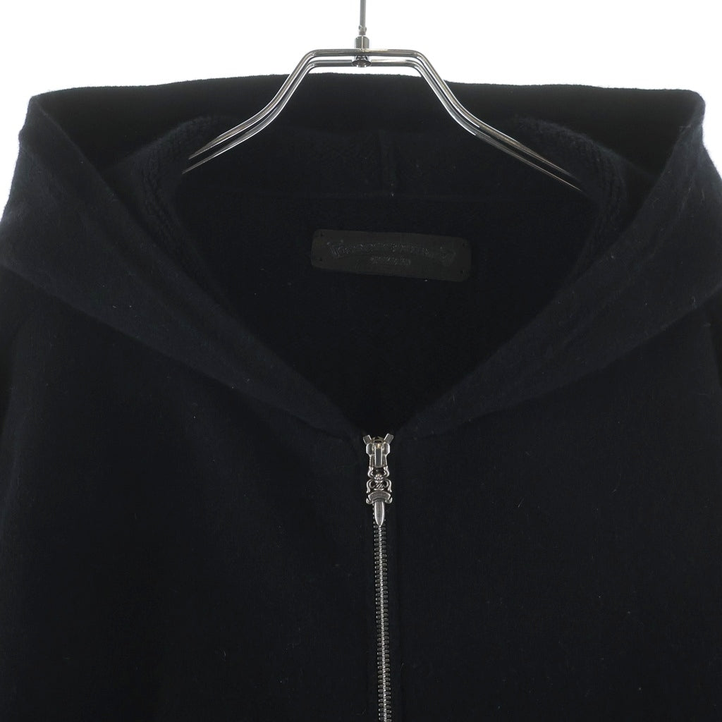 ラスト1点！早い者勝ち！Chrome Heartsの刺繍が入ったジップパーカー！ CHROME HEARTS(クロムハーツ) U LIFE SENTENCE 袖フローラル刺繍