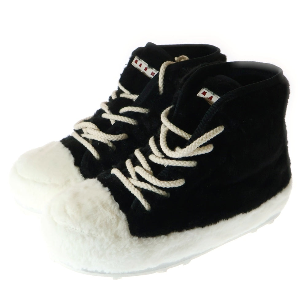 MARNI(マルニ) TEDDY TENNIS HIGH SNZU017800 テディー テニス ハイ ハイカットスニーカー 42 ブラック