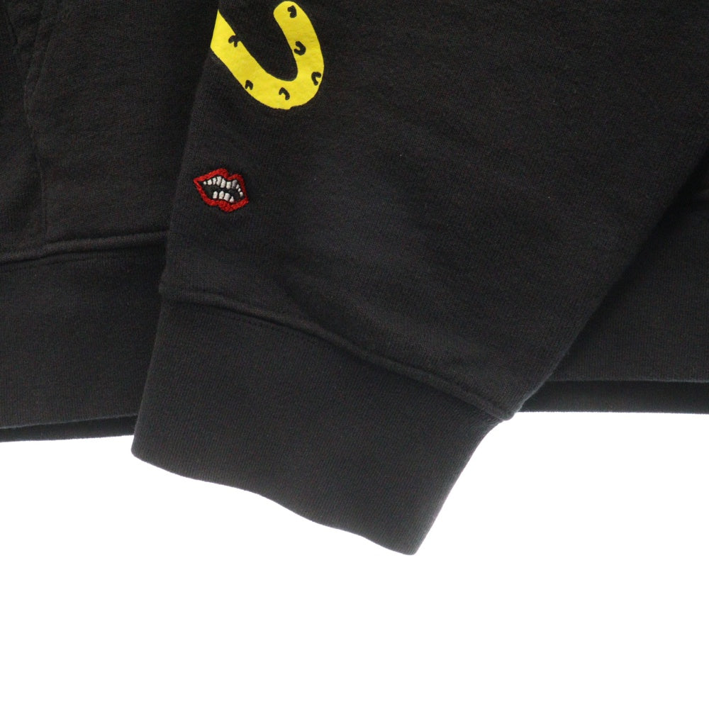 CHROME HEARTS(クロムハーツ) MATTY BOY SEX RECORDS マッティボーイ パーカー ブラック コットン フーディー #XL