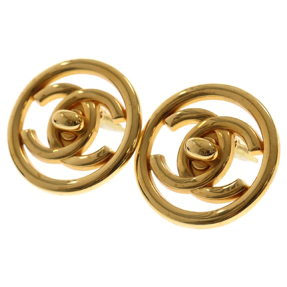 CHANEL(シャネル) ココマーク ターンロック イヤリング GP ラウンド アクセサリー