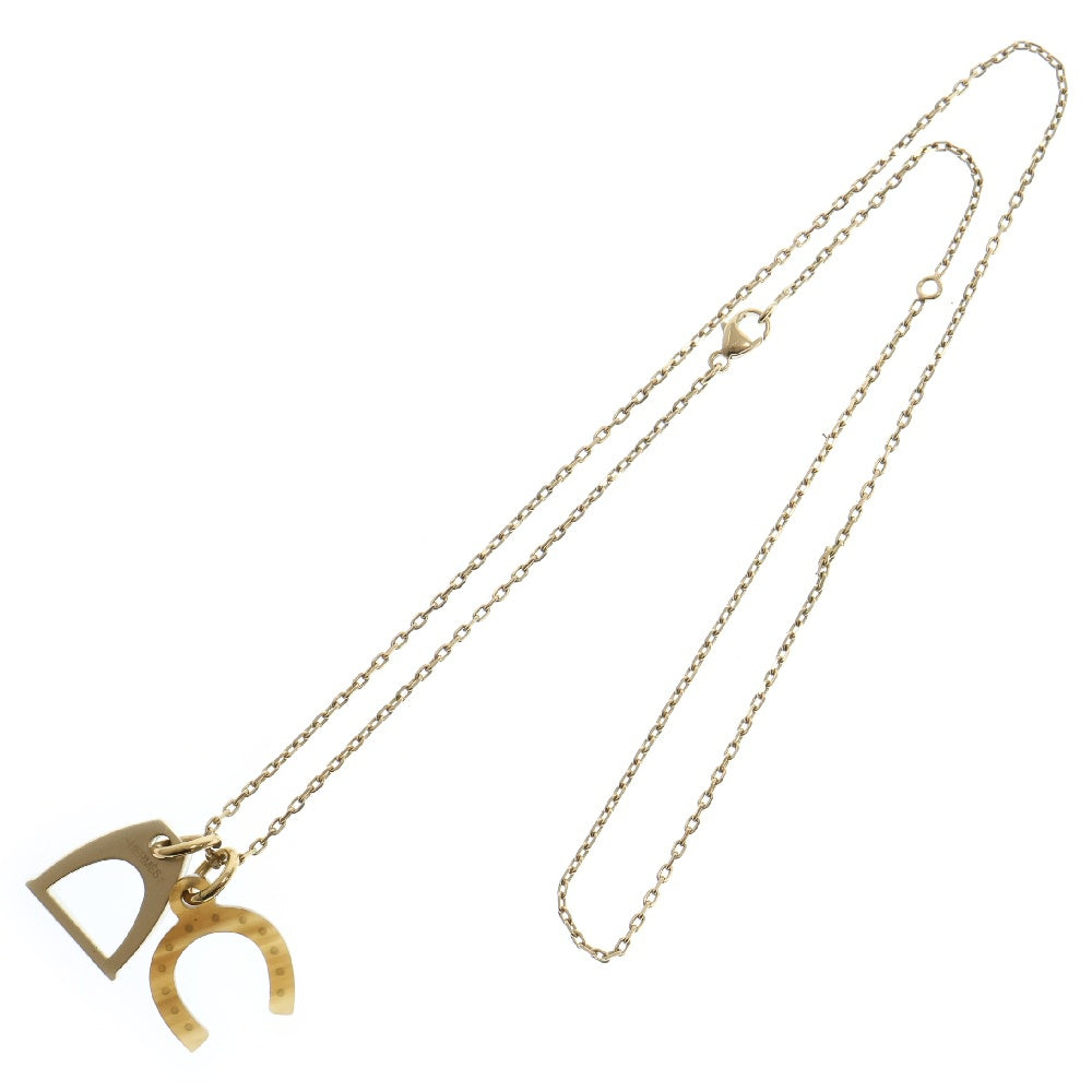 HERMES(エルメス) ホースシュー アミュレット エケストル ネックレス GP ゴールド チェーン