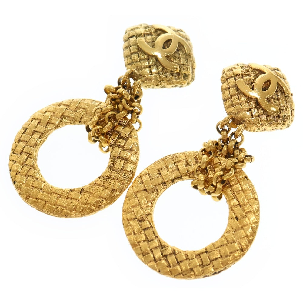 CHANEL(シャネル) ココマーク フープ イヤリング ゴールド GP ヴィンテージ アクセサリー 29