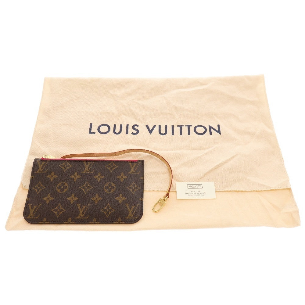LOUIS VUITTON(ルイヴィトン) モノグラム ネヴァーフルPM ポーチ付 レザー ハンドバッグ ブラウン レディース M41245