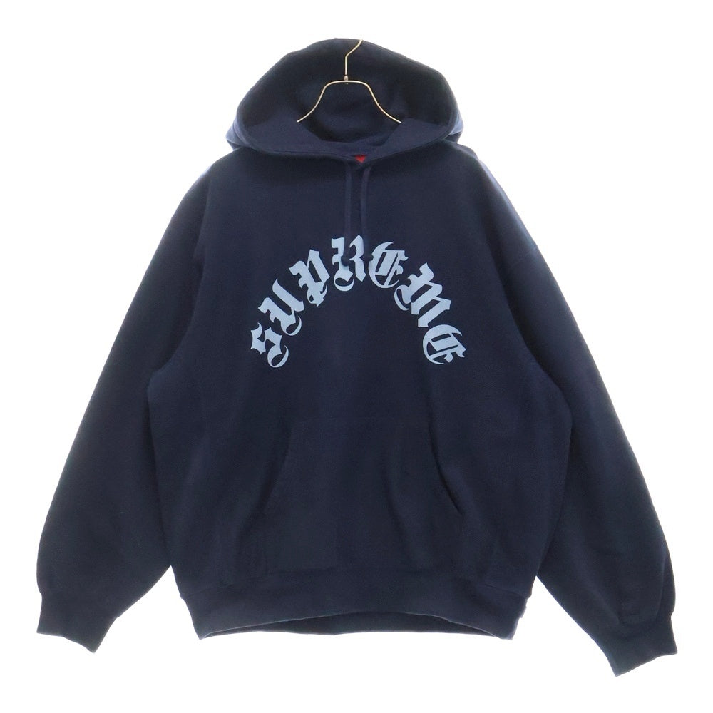 SUPREME(シュプリーム) 24AW Printed Arc Hooded Sweatshirt アークロゴプリント スウェットプルオーバーパーカー フーディー ネイビー