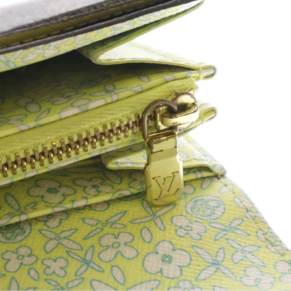 LOUIS VUITTON(ルイヴィトン) モノグラム フルリ ポルトフォイユ サラ レザー ロングウォレット 長財布 二つ折り財布 ブラウン M60234