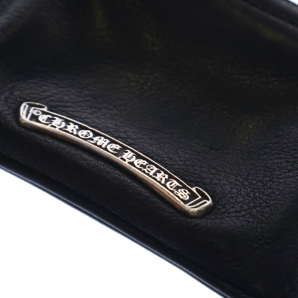 CHROME HEARTS(クロムハーツ) ZPR CHNG PURSE2 チェンジパース #2ダガージップコインケース レザー ブラック