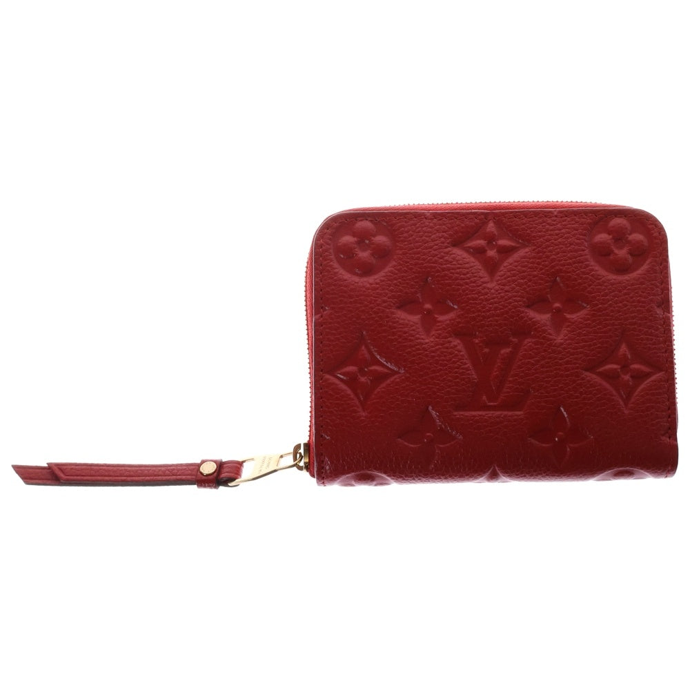 LOUIS VUITTON(ルイヴィトン) モノグラム アンプラント レザージッピーコインパース 小銭入れ 財布 レッド M60740
