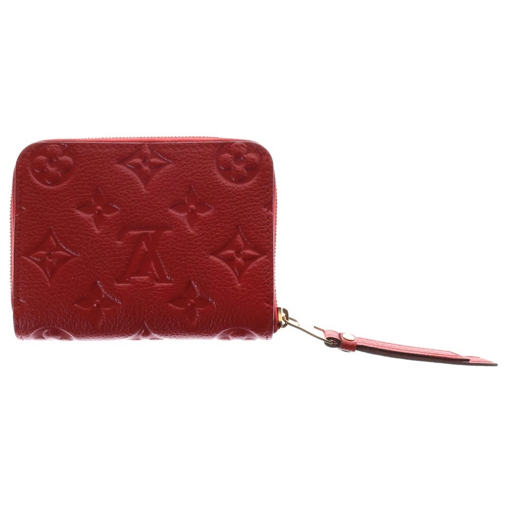 LOUIS VUITTON(ルイヴィトン) モノグラム アンプラント レザージッピーコインパース 小銭入れ 財布 レッド M60740
