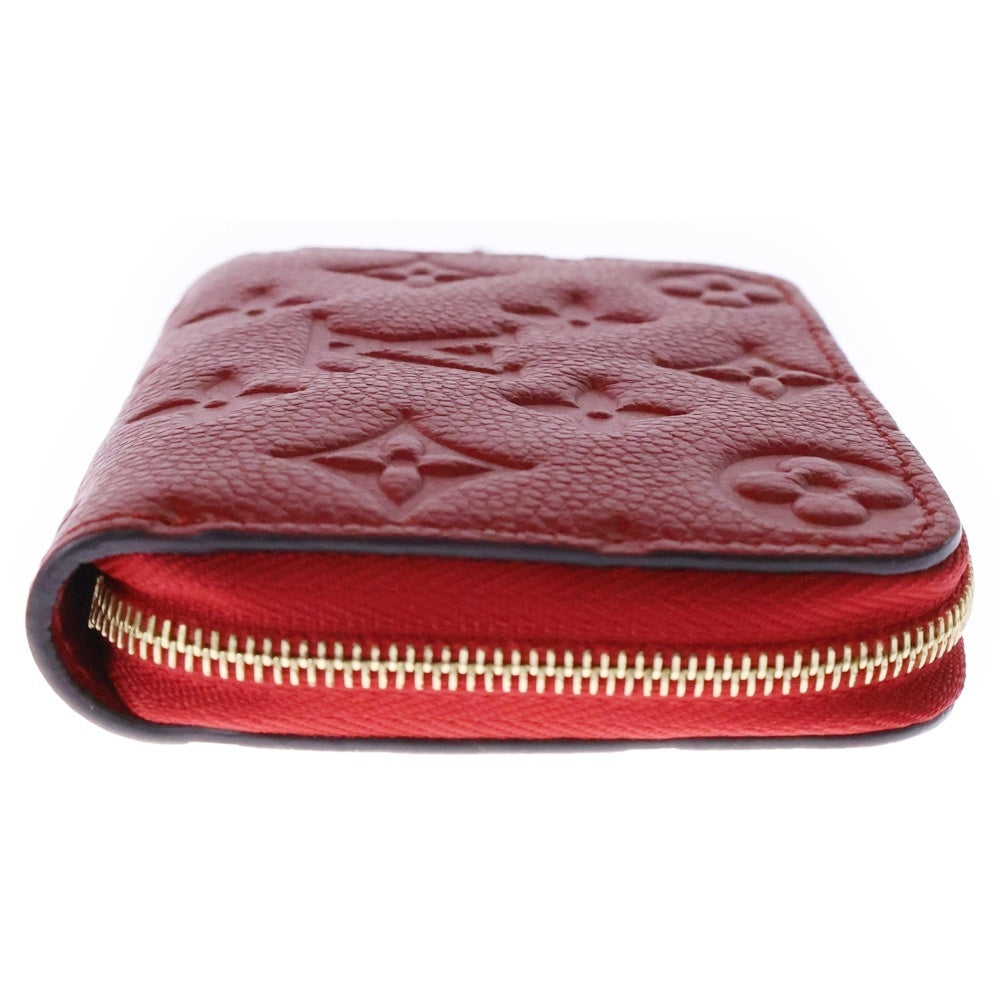 LOUIS VUITTON(ルイヴィトン) モノグラム アンプラント レザージッピーコインパース 小銭入れ 財布 レッド M60740