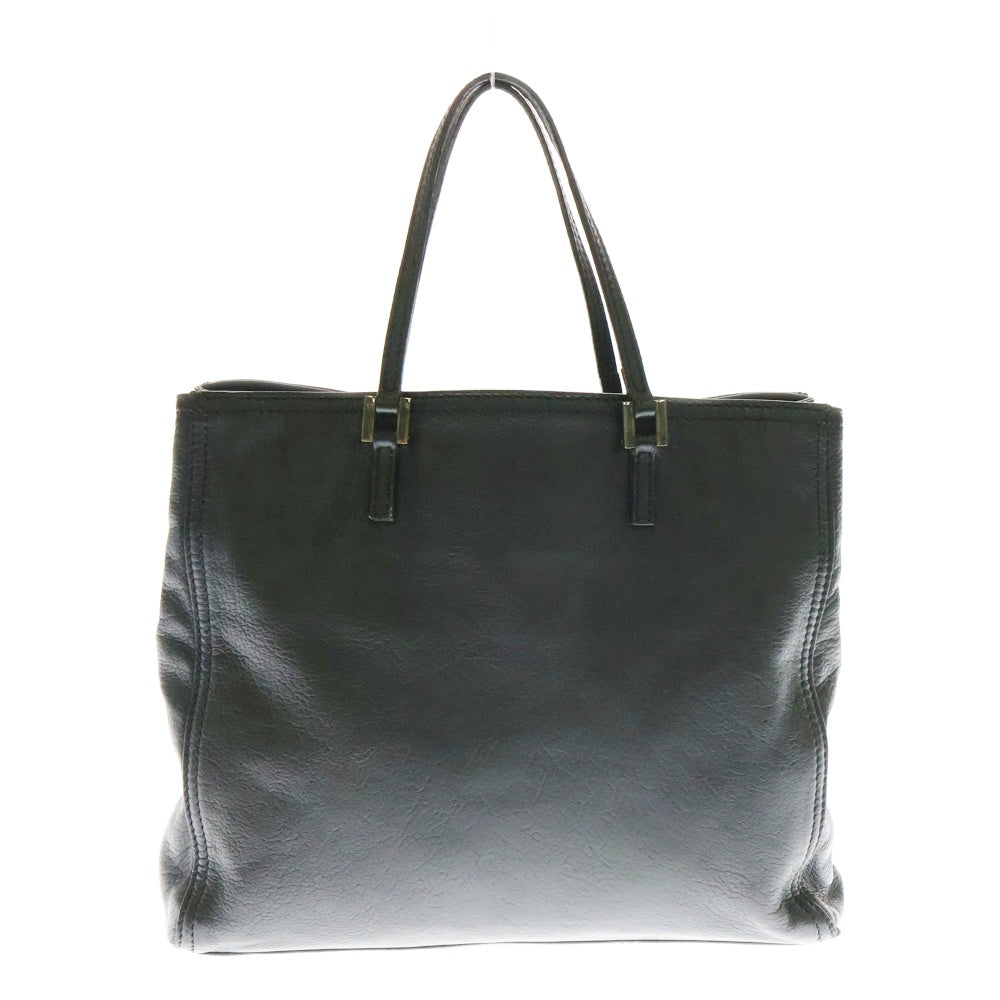 FENDI(フェンディ) FFロゴ レザー ハンドバッグ ブラック レディース 8BH133