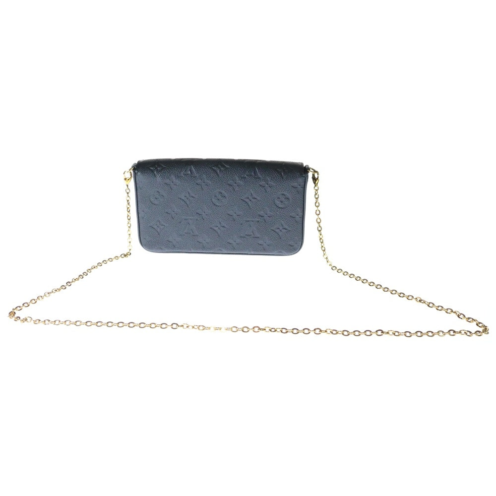 LOUIS VUITTON(ルイヴィトン) アンプラントポシェットフェリシー ショルダーウォレット ショルダーバッグ ブラック ノワール ゴールド金具 レザー M82477