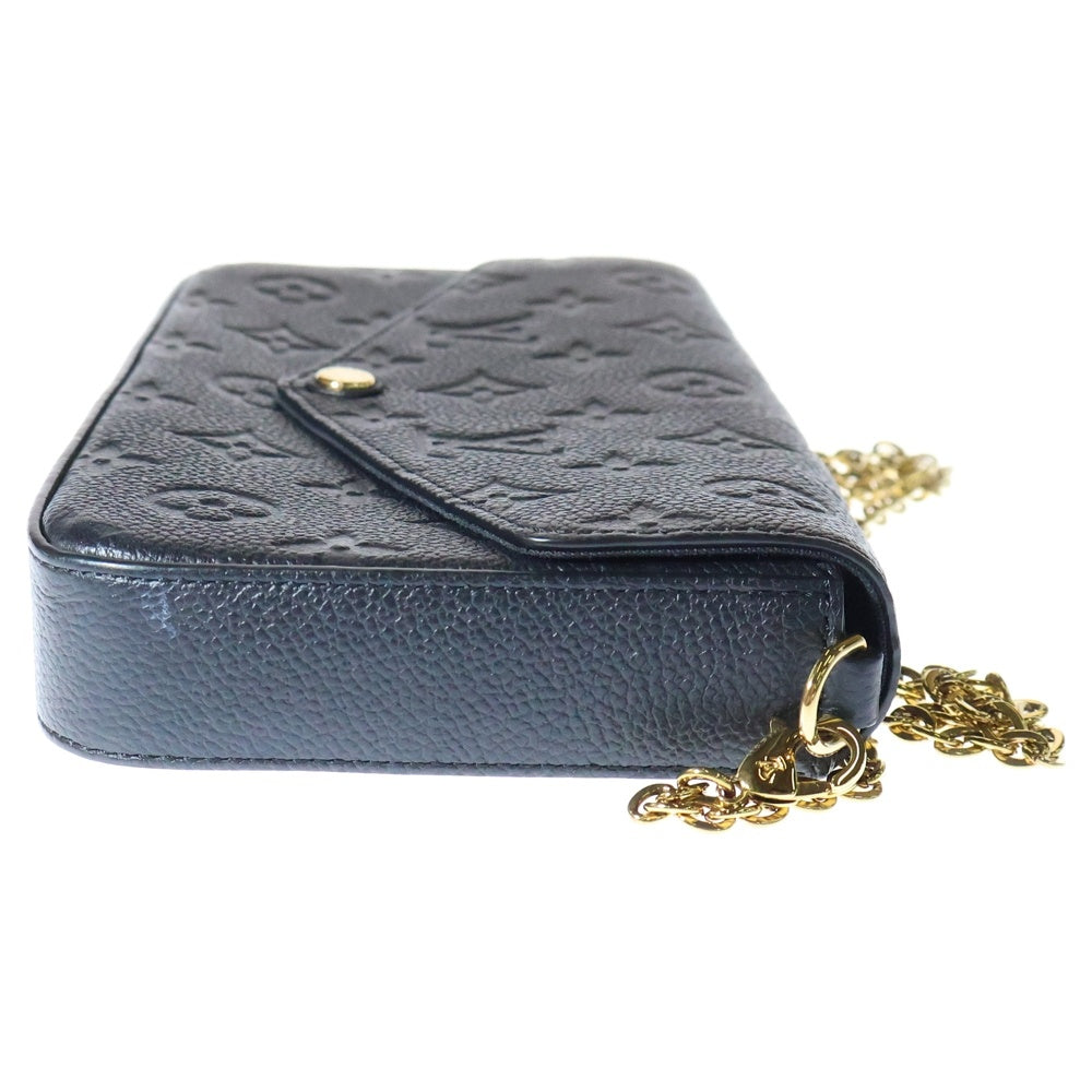 LOUIS VUITTON(ルイヴィトン) アンプラントポシェットフェリシー ショルダーウォレット ショルダーバッグ ブラック ノワール ゴールド金具 レザー M82477