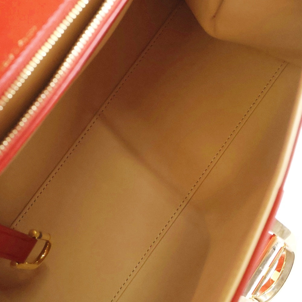 DELVAUX(デルボー) ブリヨンMM 2wayハンドバック レッド レザー トートバッグ